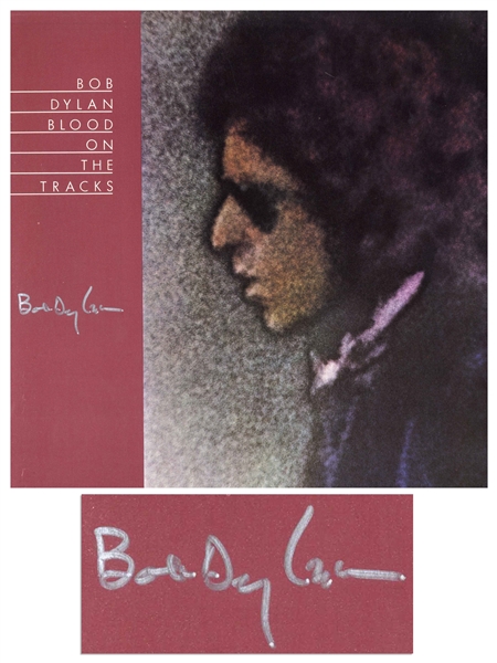 Bob Dylan Signed Album Blood on the Tracks -- With Roger Epperson & Jeff Rosen COAs